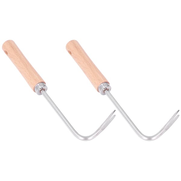 2 stk. hageugrasfjerner Lett Effektiv Arbeidsbesparende Ergonomisk Design Små Kompakte Graveredskaper