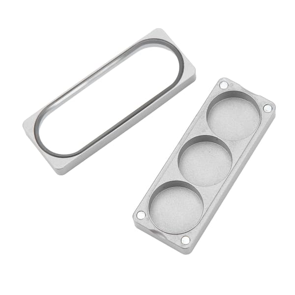 Cue Tip Opbevaringsboks Aluminium Legering Magnetisk Sugning Cue Tip Beholder til Billardspillere 3 Huller