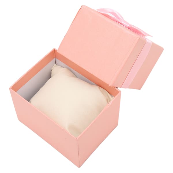 Klockförvaringslåda Rosett Klockfodral Klockpresentförpackning för Jul Jubileum Födelsedag Rosa