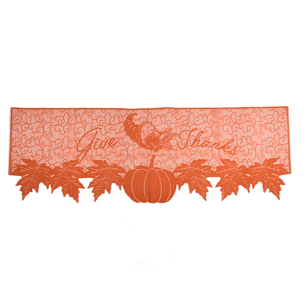 Thanksgiving bordslöpare premium polyester slät yta mjuk textur hög hållbarhet Thanksgiving eldstadssjal