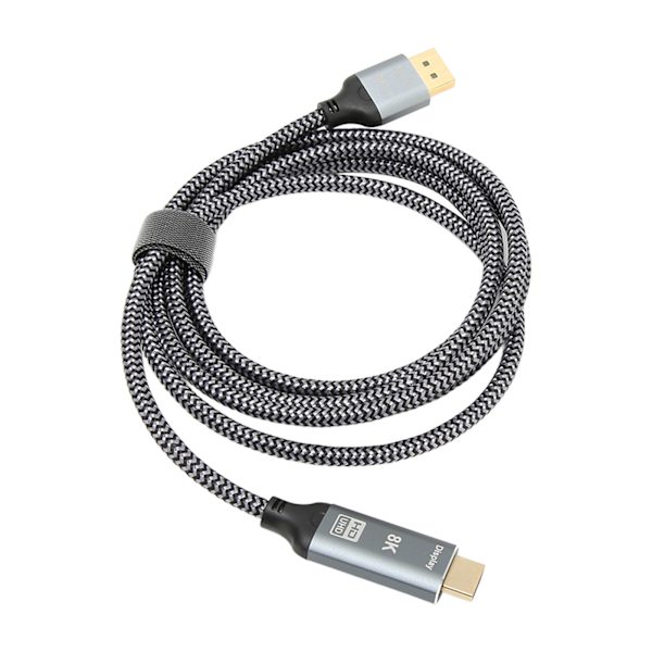 DisplayPort 1.4 til HD Multimedia Interface 2.1 Adapterkabel 8K DisplayPort Han til HD Multimedia Interface Hun Kabel