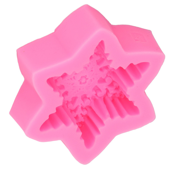 Fondantforme 3D Snefnug Premium Materiale Holdbar Nonstick Elastisk Udbredt Silikoneforme til Kage Chokolade Slik