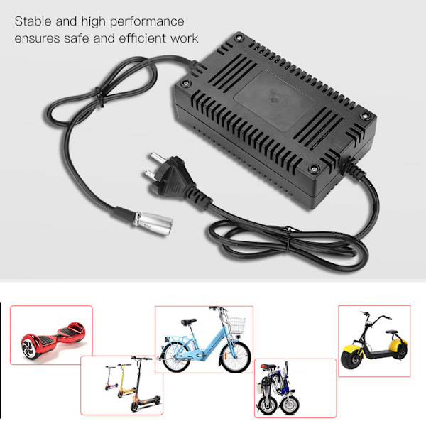 110-240V EU-kontakt intelligent batteriladdare för elektrisk cykel skoter XLR-kontakt