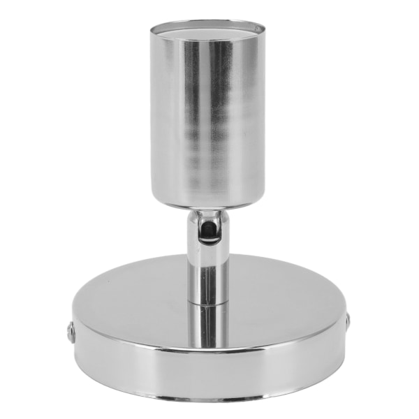 E27 E26 Vägglampa Bas 180 Grader Upp och Ner Justerbar Järn Dekoration Glödlampa Sockel för Sovrum Vardagsrum Silver