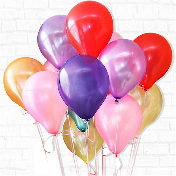 Regnbue Latex Balloner, 12 Lyse Farver Assorteret til Fest Dekoration