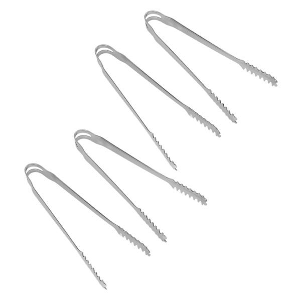 10 stk. istang i rustfrit stål, nemme at rengøre, stærkt greb, alsidige til fester, køkken, grill, BBQ, bar, 13 cm / 5,1 tommer
