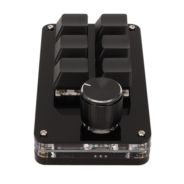 Tastatur med 6 taster Rød bryter Full-tast Custom Plug and Play Hot Swappable Mini Portable Keypad