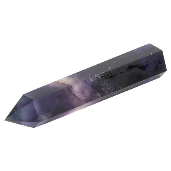 Enkelt spids farverig fluorit krystal søjle helbredende meditation krystal kvarts ZZ0199