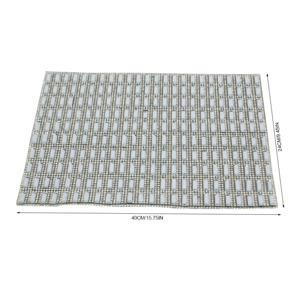 24*40 cm Hotfix Rhinestone Sheet Banding Mesh Trim Sheet DIY dekorasjonstilbehør