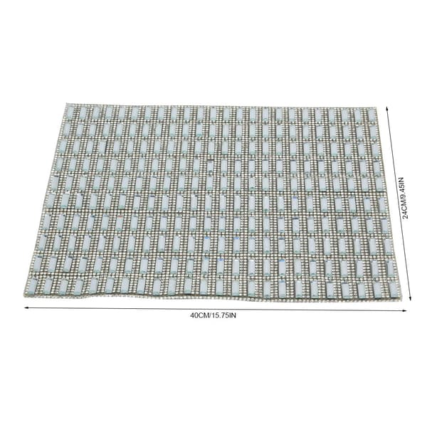 24*40cm Hotfix Rhinestone Ark Banding Mesh Trim Ark DIY Dekorasjonstilbehør