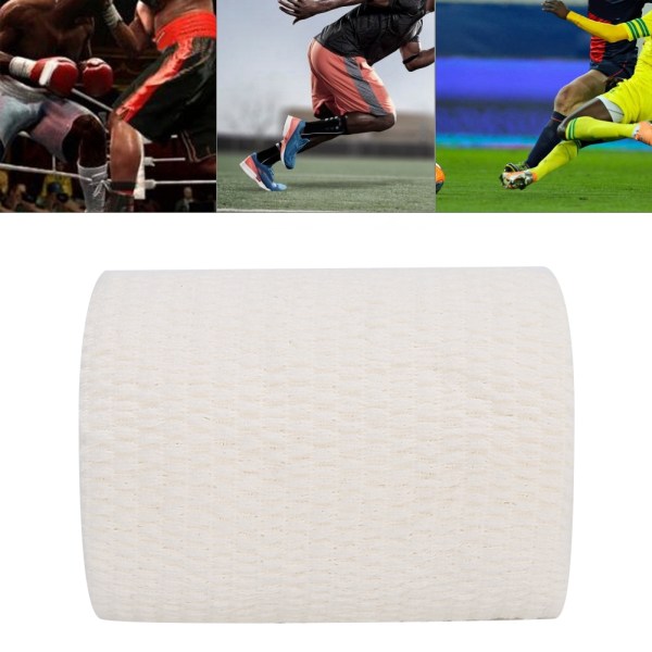 Sport Skyddsbandage Ren bomull Handled Armbåge Ankel Fingervård Tejp Bandage Vit7,5 cm x 4,5 m