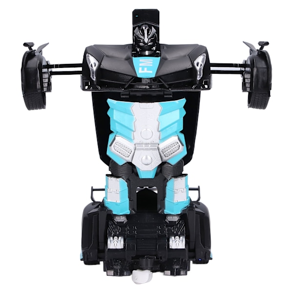 Fjernbetjent bil 1:18 skala En knap deformation RC bil Transform robot fødselsdagsgave til børn