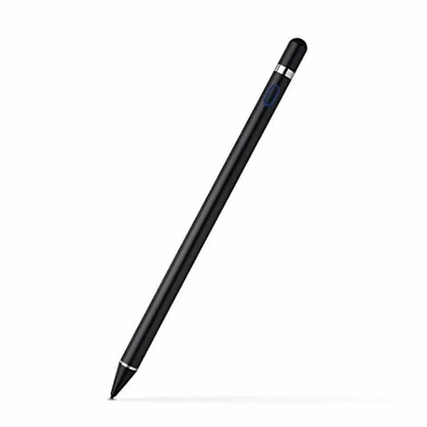 Højsensitiv Smart Pen til Tablet/iOS/BlackBerry/HTC - Udskiftningskapacitiv Touchscreen-styluspen (Sort)