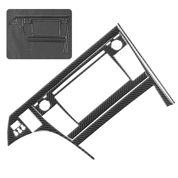 3 st kolfiber GPS-navigeringspanel trimskydd blank yta passar för Prius 2012-2015