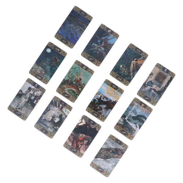 Unikt mönster Tarotkortlek Ödesdivination Tarotkortset Framtidsberättande Spel