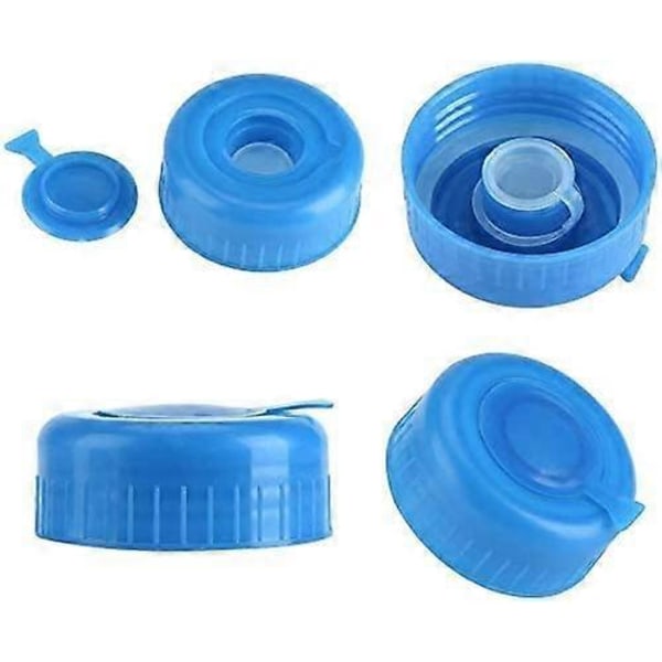 Vandkande låg, 5,5 cm (2,17\") Blå Gallon Drikkevandsflaske Skruelåg Udskiftning til Dia (2,17in) Flaskelåg med 1 stk. Vandflaske håndtag