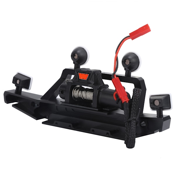 Frontfanger med LED-lys Elektrisk vinsj og kontroller for Traxxas TRX4/Axial Scx10 II
