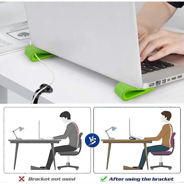 Laptop Stands Computer Notebook Keyboard Stands, Kompakt og Letvægt Anti-slip Silikone Støtteben Bærbare Bordholdere Til Hjemmekontor Daglig Brug