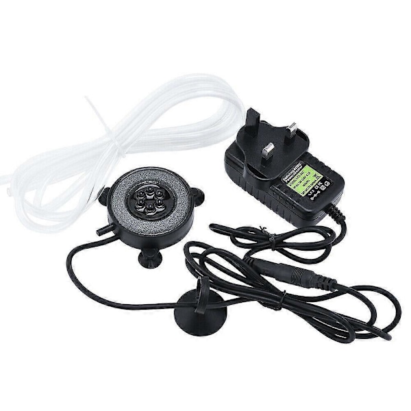 Akvarium Luftstein Fisketank LED Luftstein Boblelys med 6 Fargeskiftende LED-er for Akvarium