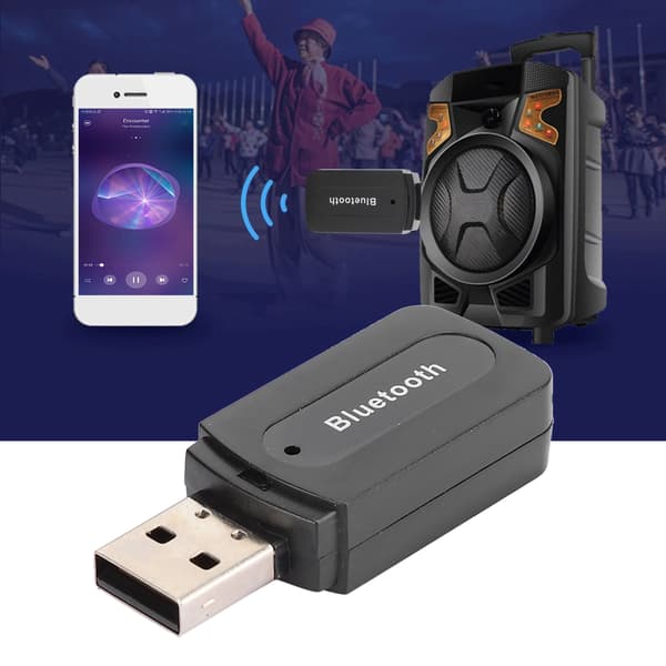 2 stk. USB-lydmottakeradapter for Bluetooth 4.0 Stereo AUX-utgang Støtte for musikkavspilling