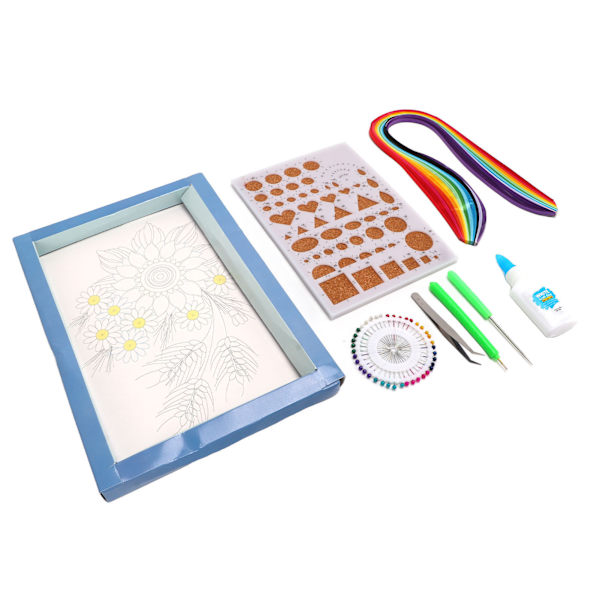 Papper Quilling Kits Rullpapper Quilling Papper Målning Färgat Papper Strip Verktyg Set DIY Hantverk Handgjord Set