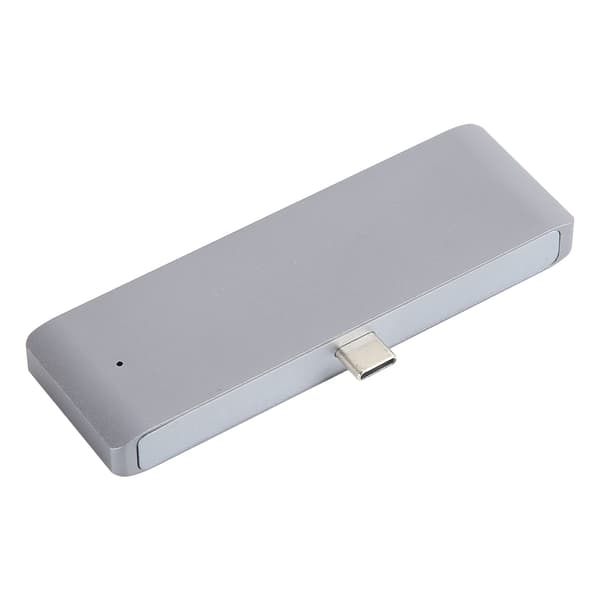 USB C-hub 4-i-1 aluminiumslegering USB C til USB USB3.0 HDTV AUX 3,5 mm USB C-splitter for OS X Tablet Pro