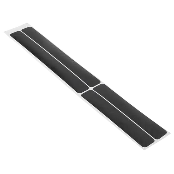 4 stk. bildørterskelbeskyttere, ripebeskyttelse, 3D karbonfiberdekorasjon, universell