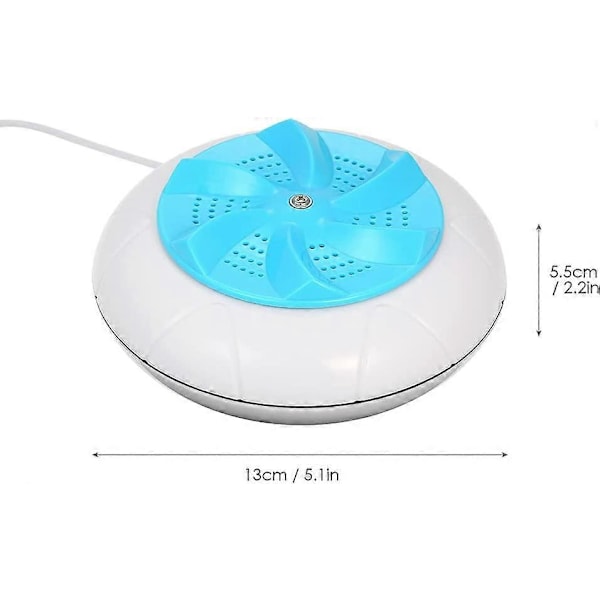 Mini-pesukone, turbiinipesukone, 1 kg pyykkimäärä, mini pyörivä pesukone USB-kaapelilla matkoille, kotiin, työmatkoille