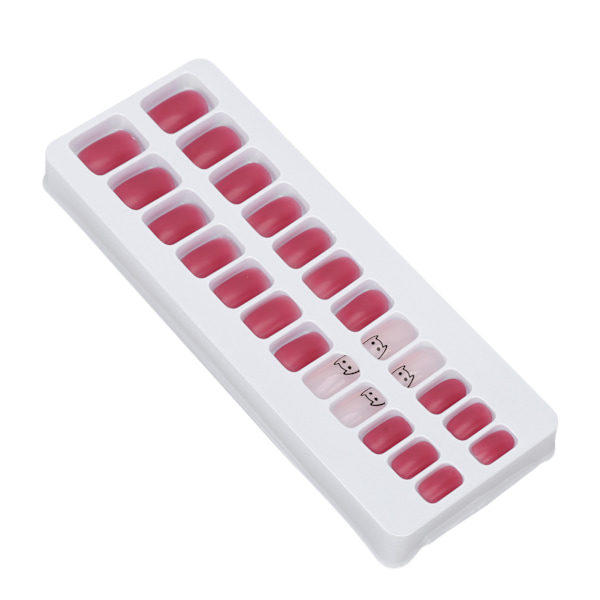 Bärbar Falsk Nail Jelly Lim Full Wraps Säker konstgjord falsk nagel med nagelverktygssats för kvinnor tjejer B11