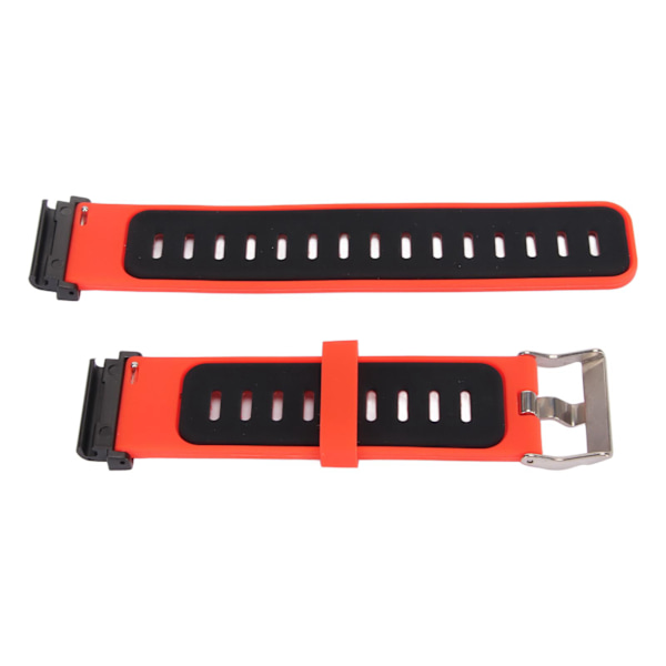 22 mm silikone urrem dobbeltfarvet silikone urrem udskiftning til Fenix ​​7 Red Black
