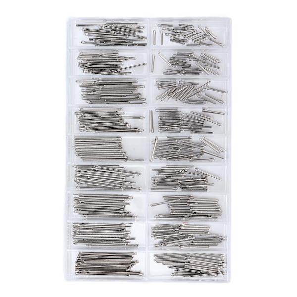 Ur Split Pins Alloy Ur Band Link Cotter Pins Spring Bars Værktøj i 18 forskellige størrelser