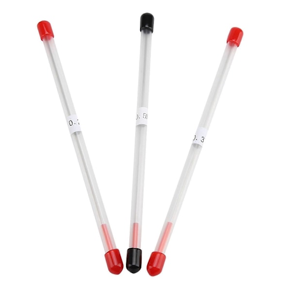 Ersättningsnålar och spetsar för airbrush - 3 st 0,2 mm, 0,3 mm, 0,5 mm Zekai