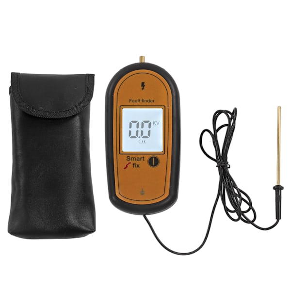 MLD 004F betesmark elektronisk stängseltestare LCD-skärm Digital stängselspänningstestare stängseltestare 15KV med bakgrundsbelysning gul