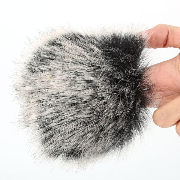 Mikrofon Vindtätt Vindskydd Vindpäls Muff för DSLR Kamera DV Videokamera
