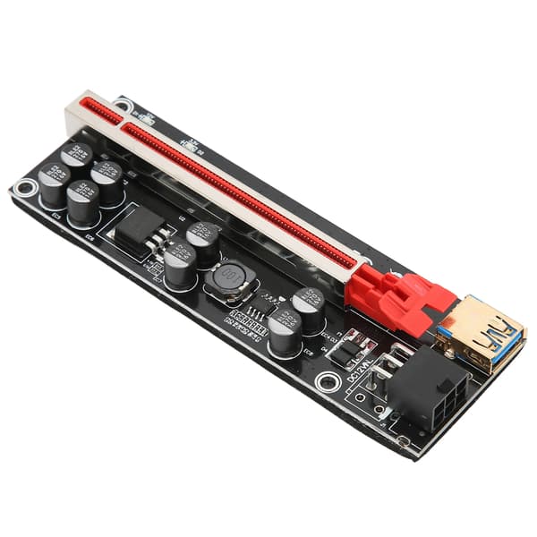 PCIE Riser-kort 8 faste kondensatorer Stærk anti-interferens GPU 1X til X16 til Windows 7 til Windows 8
