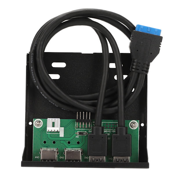 3,5 tums frontpanel USB3.0 Hub Höghastighets 4-portars intern kombofästeadapter för PC Desktop 3,5 tums diskettfack