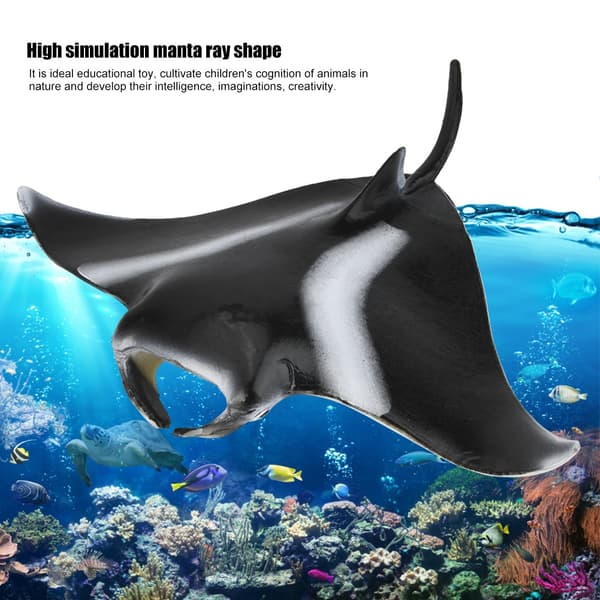 Miniature Simulation Manta Rays Fisk Figur Dyremodel Boligindretning Børn Pædagogisk Legetøj