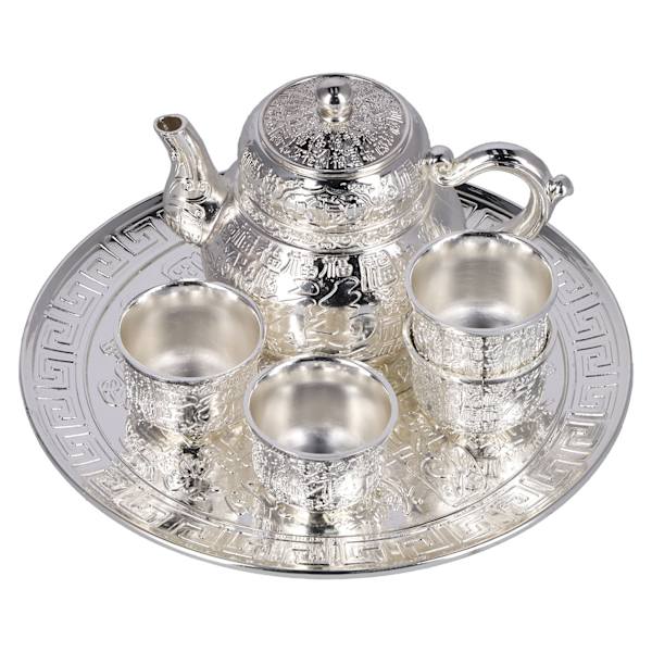 Retro Tekande Sæt Udsøgt Udskåret Elegant Retro Glattere Linjer Anti Deformation Rust Kaffekande Sæt til Gave