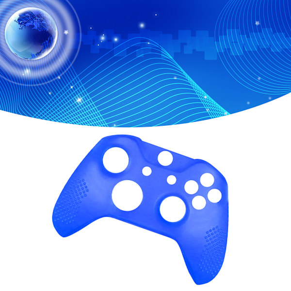 Gamepad silikon dekselbeskyttelse sklisikker spillkontroller beskyttende deksel med tastehetter for XBOX ONE Slim blå