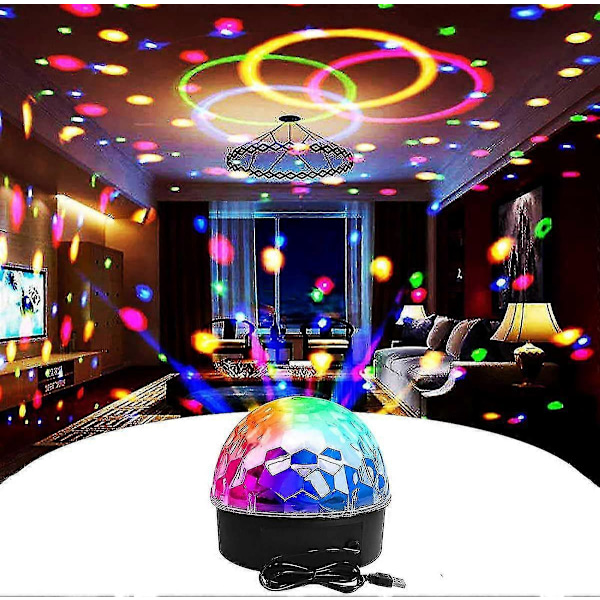 2025 Egnet Diskokule Diskolys Party Diskolys Projektor Led Party Lampe Diskolampe Med Fjernkontroll For