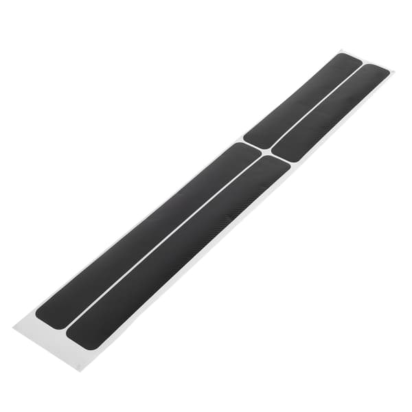 4 stk. bildørterskelbeskyttere, ripebeskyttelse, 3D karbonfiberdekorasjon, universell