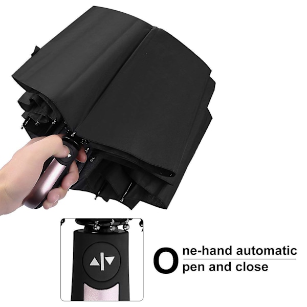 Automatisk Regnparasol med UV-Beskyttelse