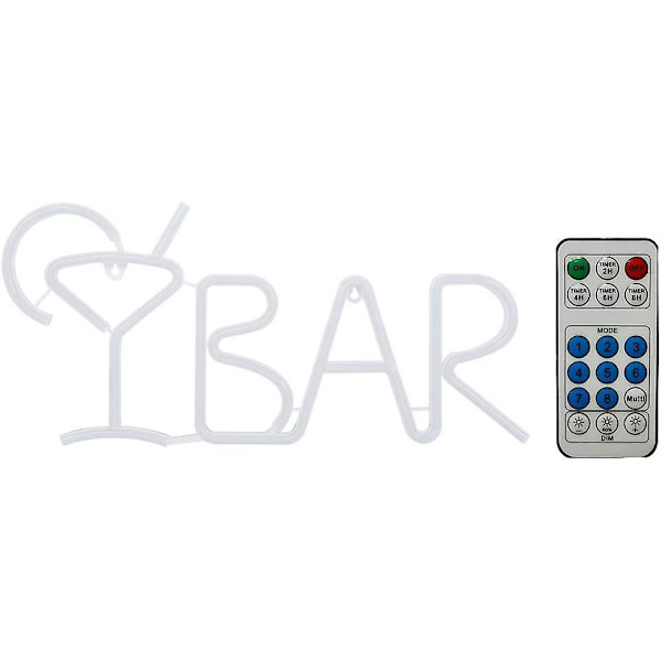 Neon Lilla LED Bar Skilt