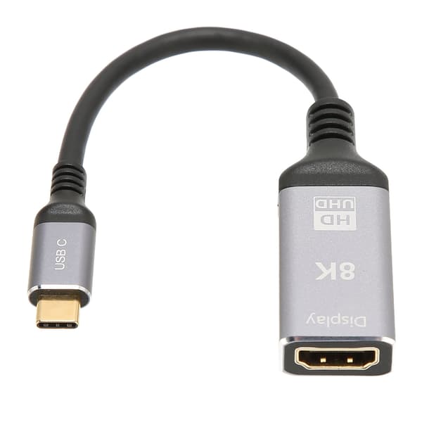 USB C hane till HD Multimedia Interface hona-adapter stöder 8K vid 60Hz 4K vid 120Hz stöder HDR Plug and Play-omvandlare