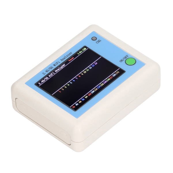 2.4G 5G WIFI-analysator 2.4 tommers TFT-fargeskjerm Lysindikasjon Nettverkssignal Skanner Analysator