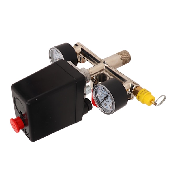 Tryckbrytare för luftkompressor, regulator, manometrar, automatisk styrventil 0‑12BAR 0‑180PSI