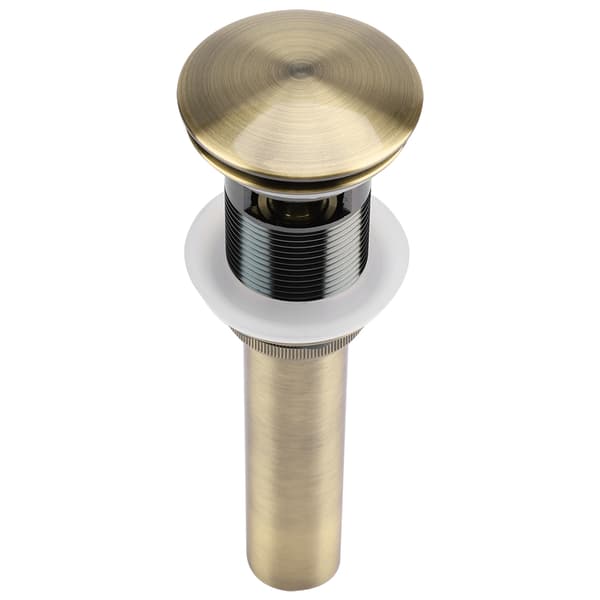 G1 1/4\" Messing baderomsvask Pop Up avløpsenhet med overløp (grønn bronse)