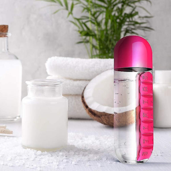 Rose Red 7-Day Pill Organizer -vesipullo