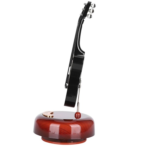 Gitarr Roterande Speldosa Mini Heminredning Musikinstrument Prydnader Liten Present