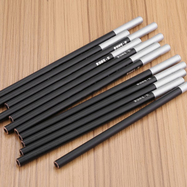 12 kpl/erä Charcoal Set Ammattitaide Piirustus Piirustus Lyijykynät Paperitarvikkeet (pehmeä)